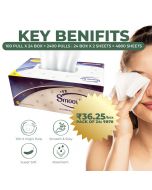 Premium Facial Tissue - Special Smoothness. Pathogen Protection(Combo 24 BOX,100x24=2400 Pulls|2400x2=4800 Sheets)-24 Box ₹36.25-₹870