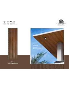 D0069 WALNUT BROWN SOFFIT PANEL- - Interior Decor Tile - 300*3060mm