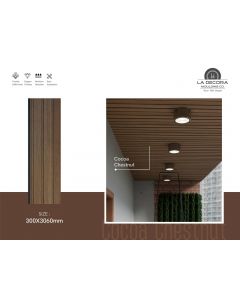 D0071 COCOA CHESTNUT SOFFIT PANEL- 307*34cm
